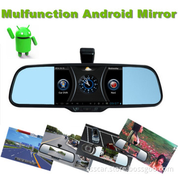 Car Reaview Mirror GPS, DVR, Android, Bluetooth Monitor with Special Bracket